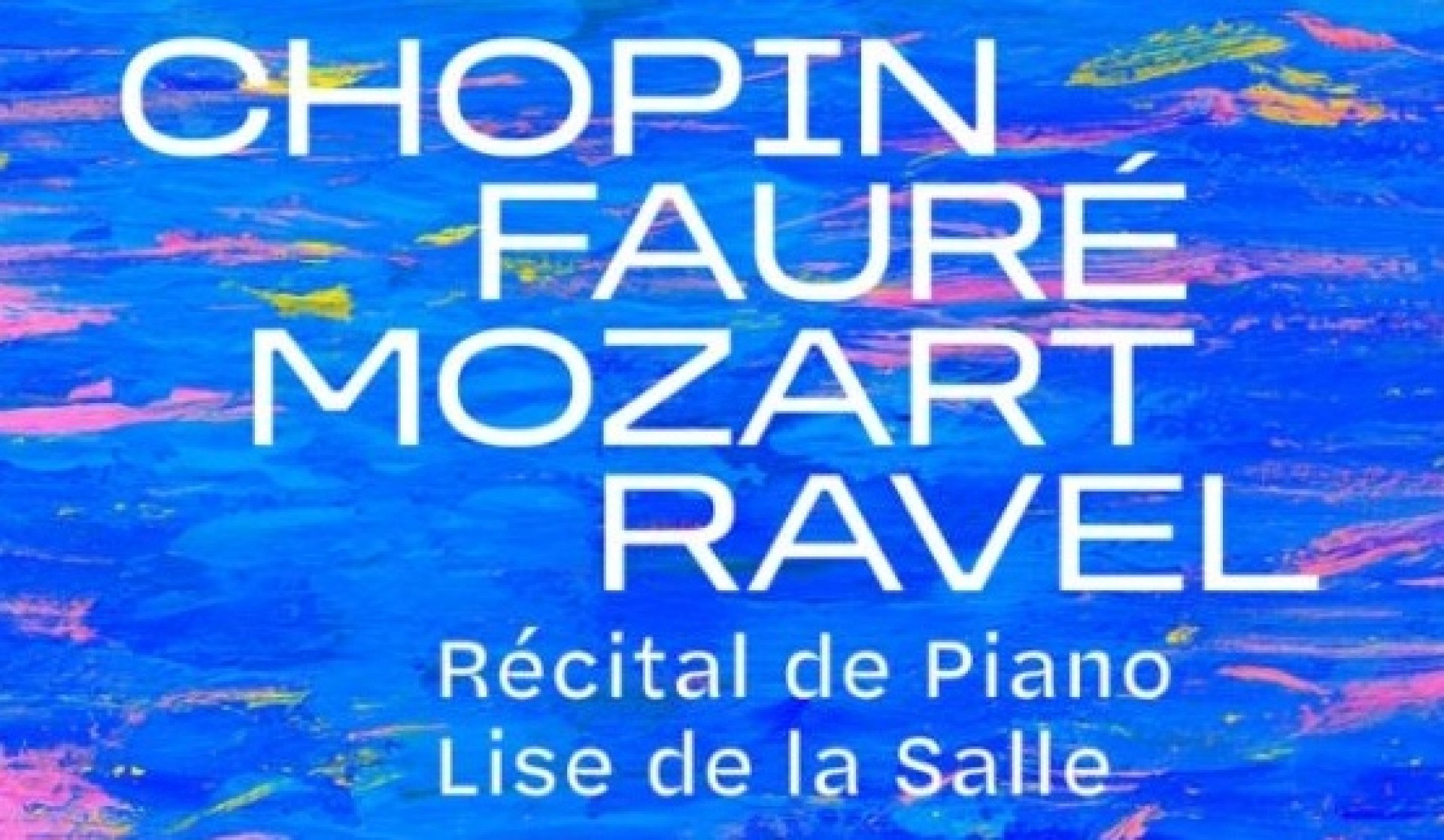 Chopin, Fauré, Mozart, Ravel - Recital di Pianoforte