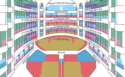 Sitzplan Palais Garnier Oper Paris